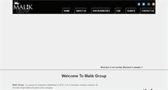 Desktop Screenshot of malikgroup.org