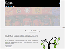 Tablet Screenshot of malikgroup.org